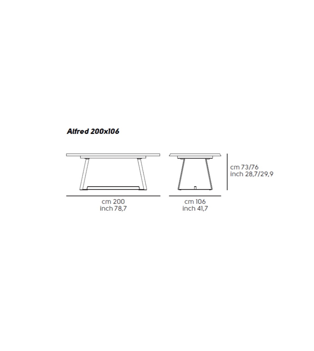 Table Fixe Alfred Midj
