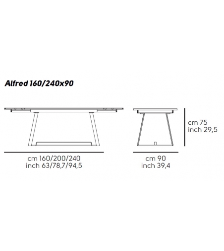 Table Extensible Alfred  - Midj