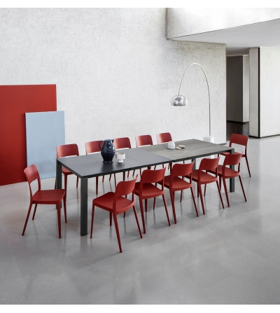 Badù Table With Lacquered Extensions - Midj 2