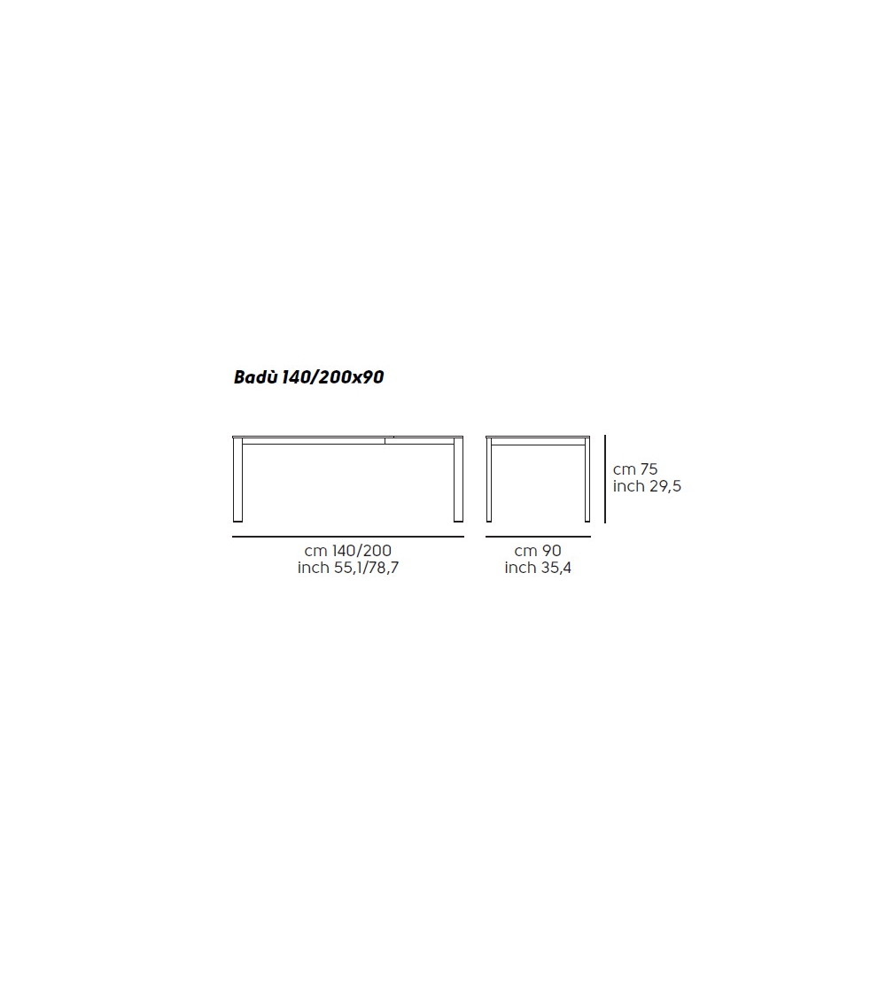 Badù Extendable Table 140 cm - Midj
