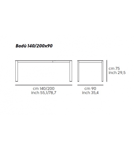 Badù Mesa Extensible 140 cm - Midj