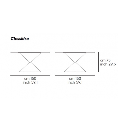 Tavolo Clessidra L - Midj