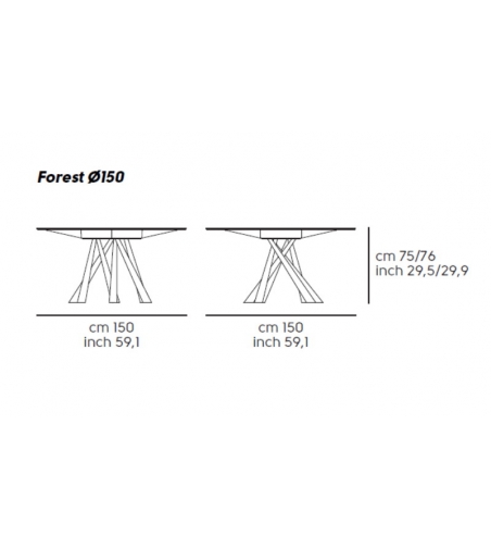 Table Forest Midj