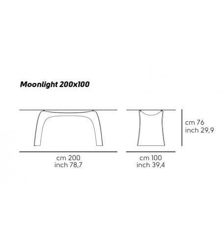 Glastisch Moonlight Midj