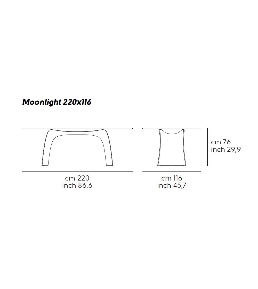 Tisch Moonlight Midj