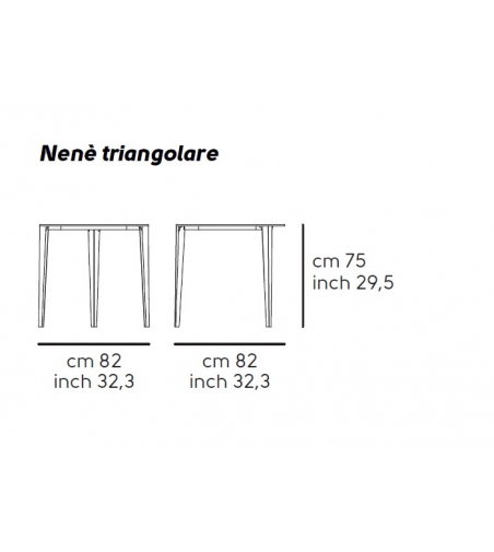 Triangular Table Nené Midj