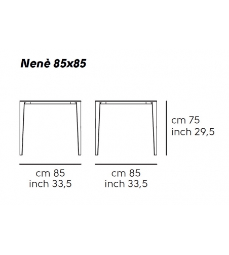 Midj Nenè Tavolo Quadro