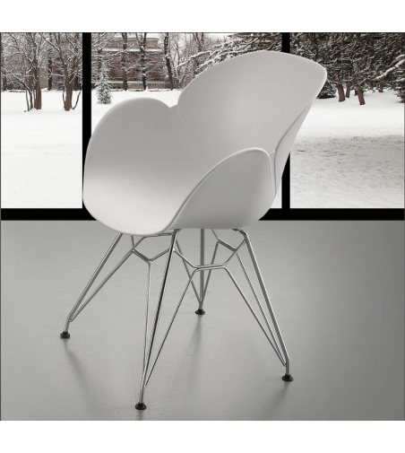 Fauteuil Lotus Metal La Seggiola