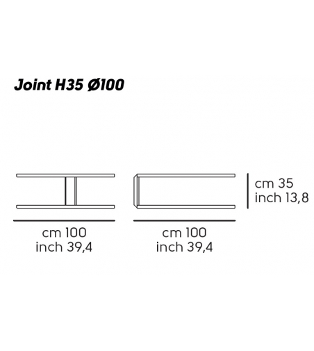 Joint Diameter 100 Coffee Table - Midj