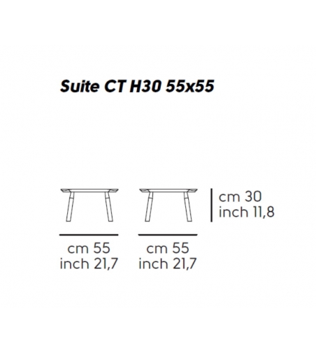 Tavolino Quadrato Suite - Midj