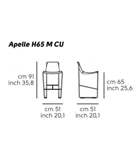 Tabouret Apelle H75 Midj