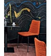 Stuhl aus Leder für Restaurants Cover Midj