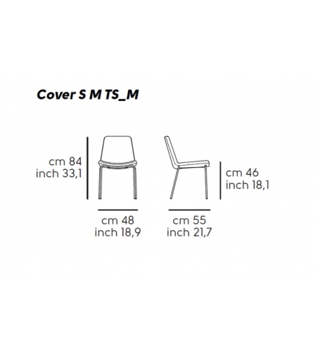 Chaise en Cuir pour Restaurant Cover Midj