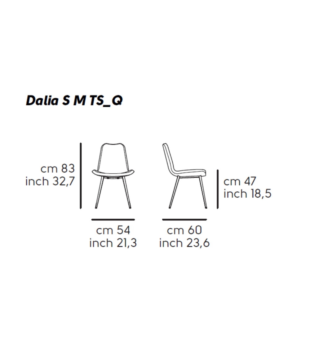 Chaise Dalia S M TS_Q - Midj