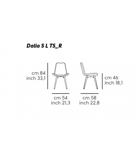 Chaise Dalia S L TS_R - Midj