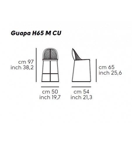 Midj Tabouret Guapa H65