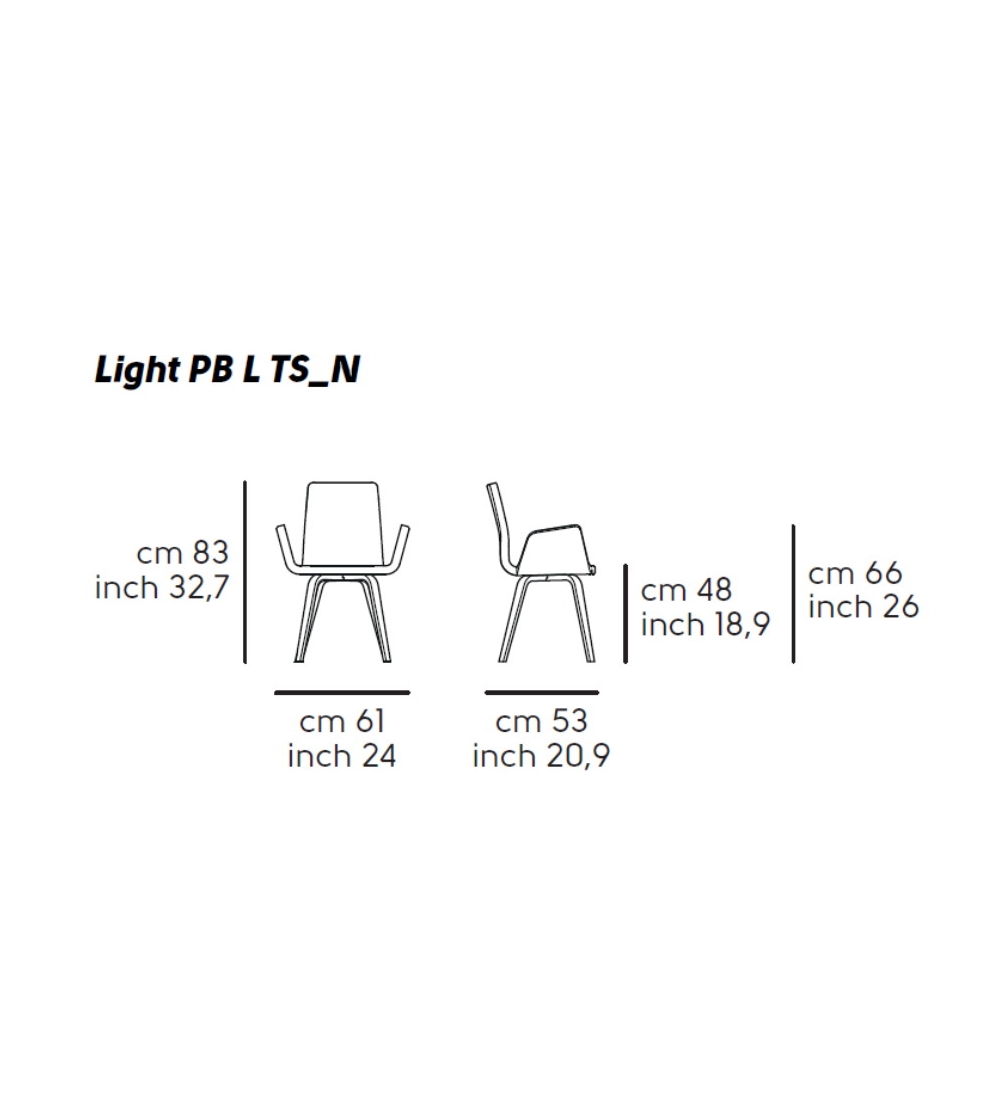 Sillón Light PB L TS_N -Midj
