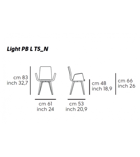 Light PB L TS_N Armchair -Midj