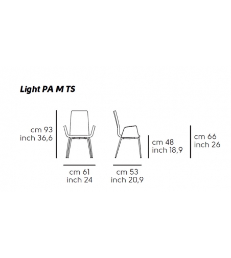 Fauteuil Light PA M TS -Midj