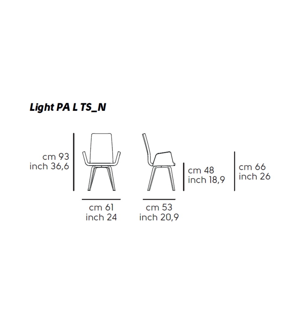 Sillón Light PA L TS_N - Midj