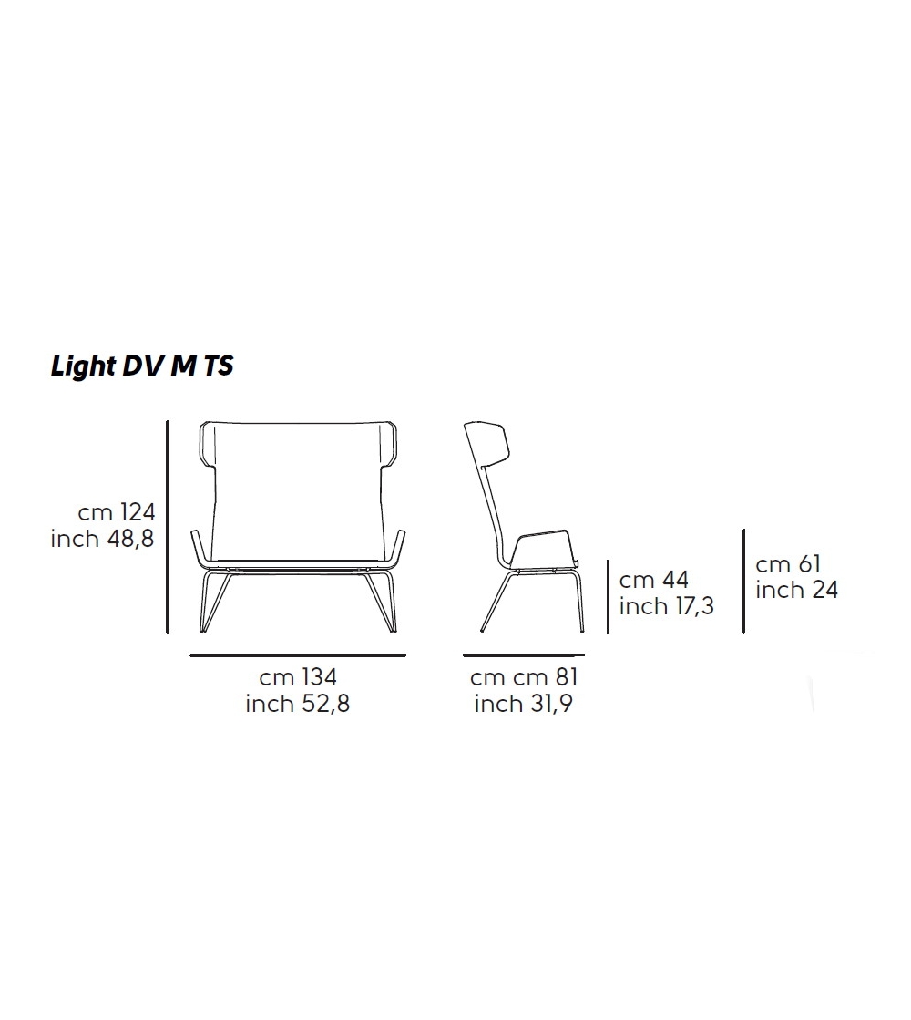 Sofá Light DV M TS -Midj