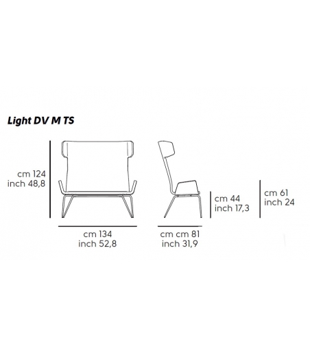 Sofá Light DV M TS -Midj