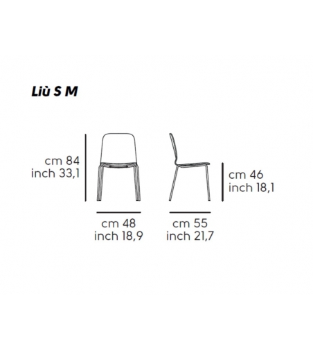 Midj Liù Bürostuhl aus Restylon