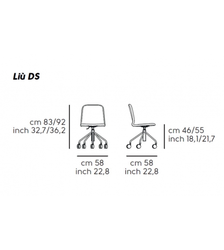 Fauteuil de Bureau Pivotant Midj Liù