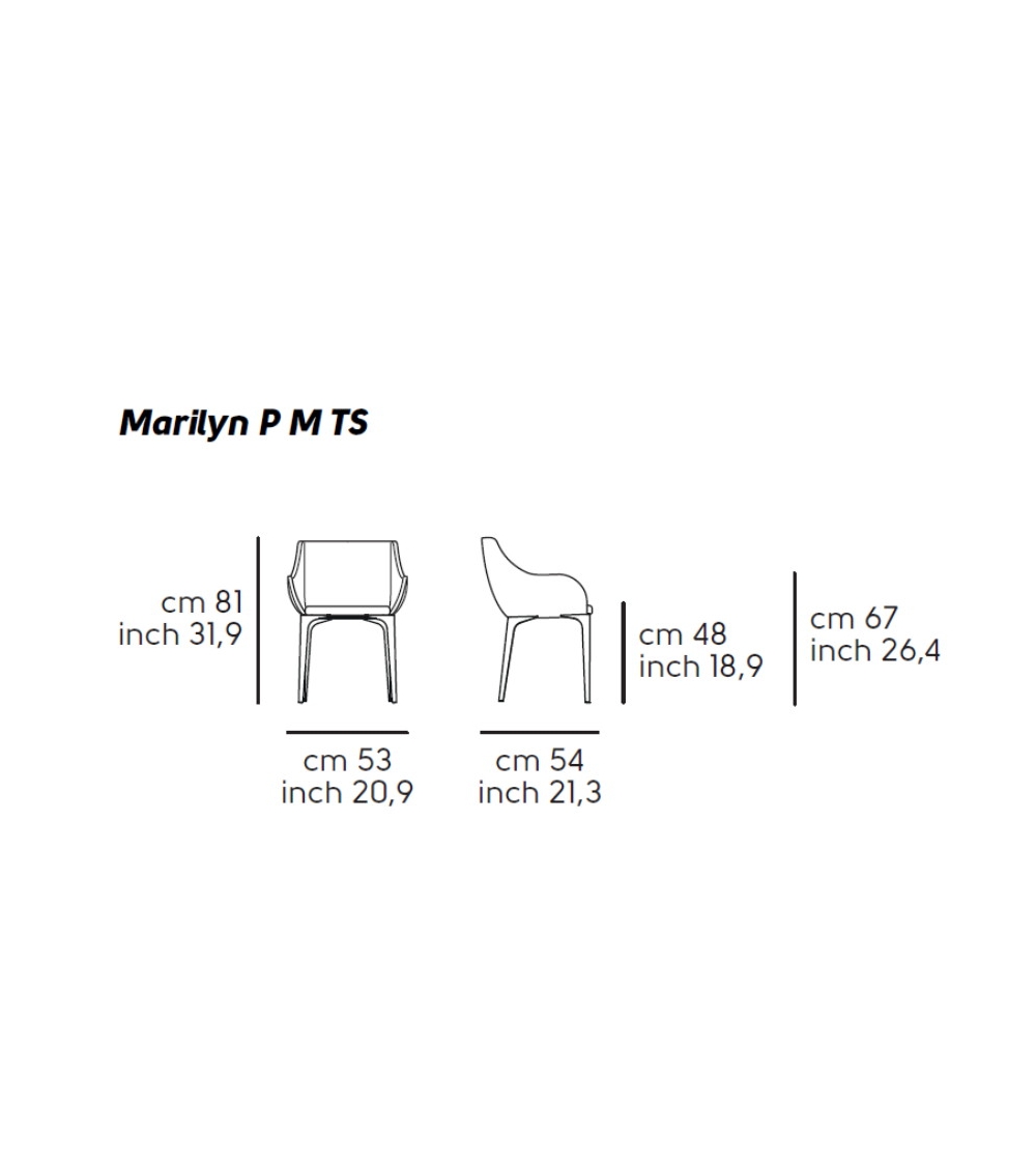 Marilyn P M TS Armchair - Midj