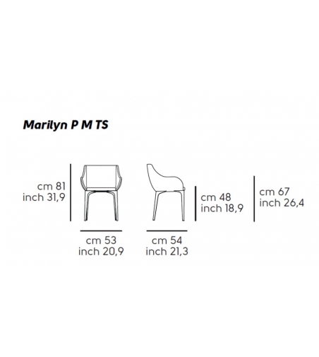 Marilyn P M TS Armchair - Midj