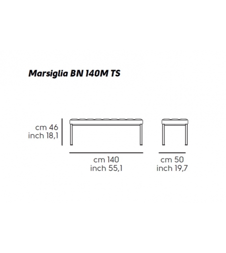Midj Marsiglia PA140 Bench