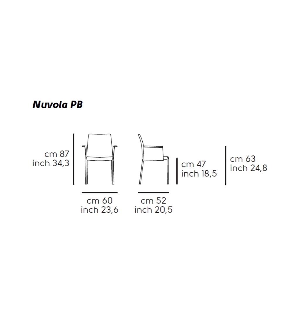 Fauteuil Nuvola PB M TS - Midj