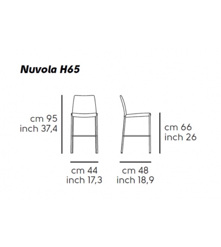 Midj Tabouret Nuvola H75