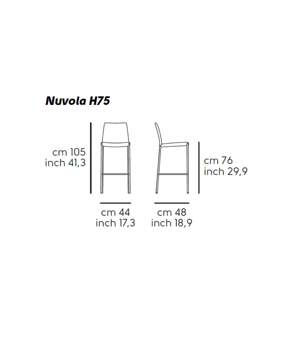 Midj Taburete Nuvola AL65