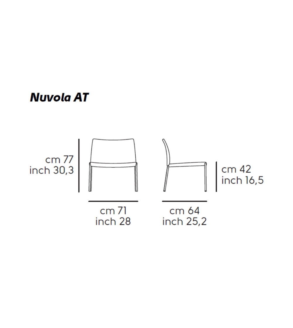 Midj Silla Lounge Nuvola ATS
