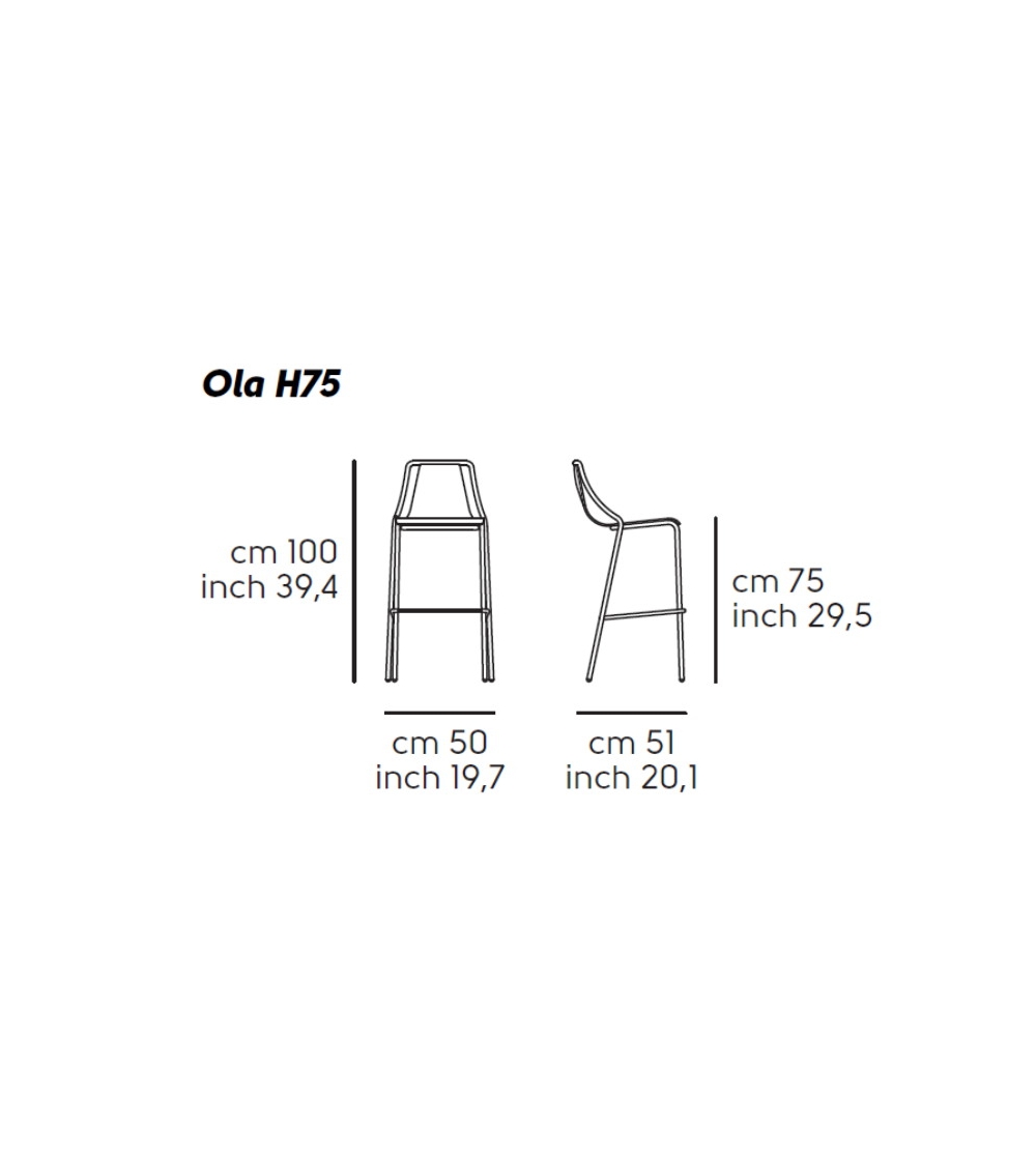 Tabouret Ola M - Midj