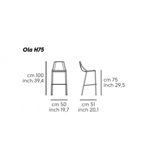Tabouret Ola M - Midj