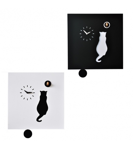 Horloge À Coucou Avec Pendule Cat - Pirondini