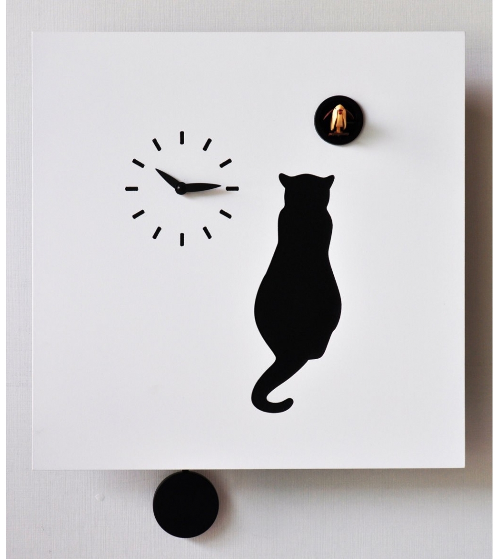 Horloge À Coucou Avec Pendule Cat - Pirondini