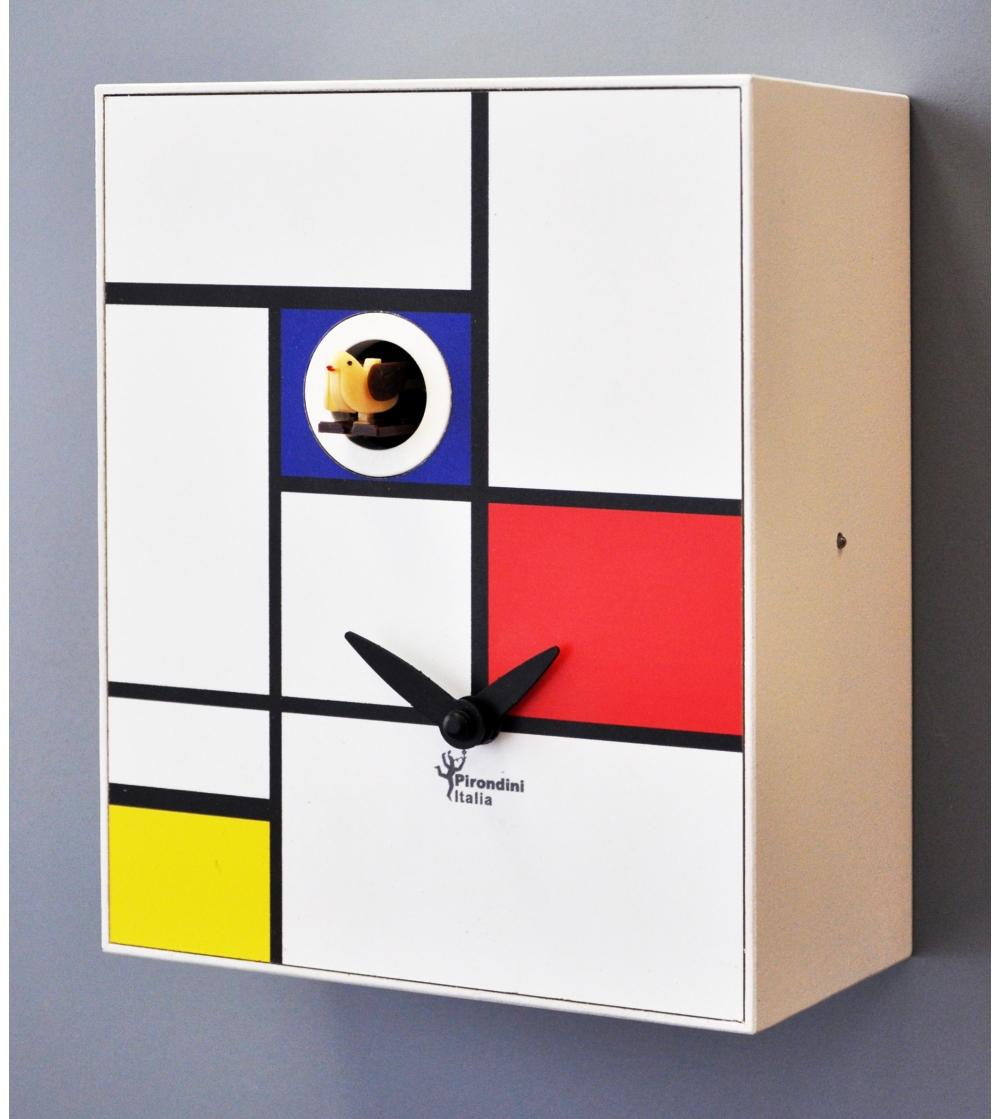 900&8 DApres Mondrian - Pirondini Cuckoo Clock