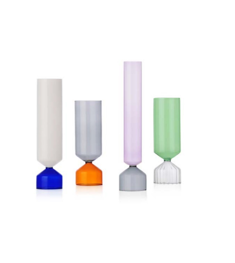 Vase Moyen Bouquet  Bleu/Blanc -...