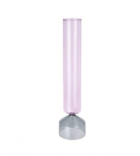 Jarrón Alto Bouquet Humo/Rosa - Ichendorf