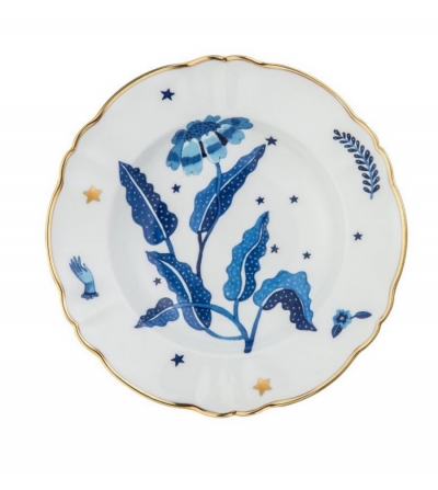 Plato Hondo Floral Azul - Bitossi Home