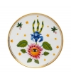 Flowers Gold Border Plate - Bitossi Home