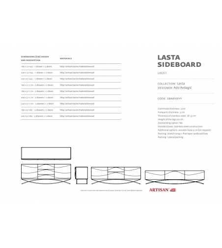 Sideboard Lasta 1 - Artisan