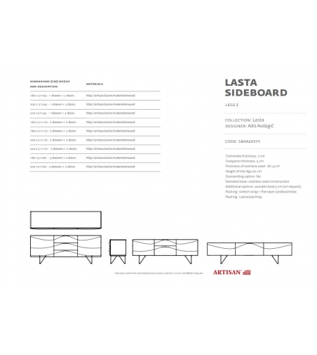 Buffet Lasta 2 - Artisan