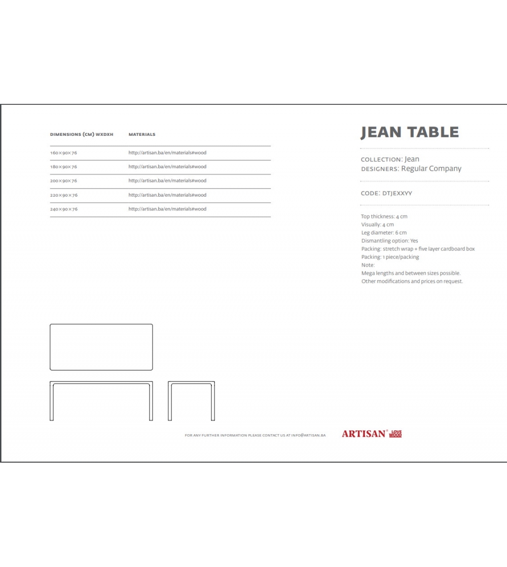 Mesa Jean - Artisan
