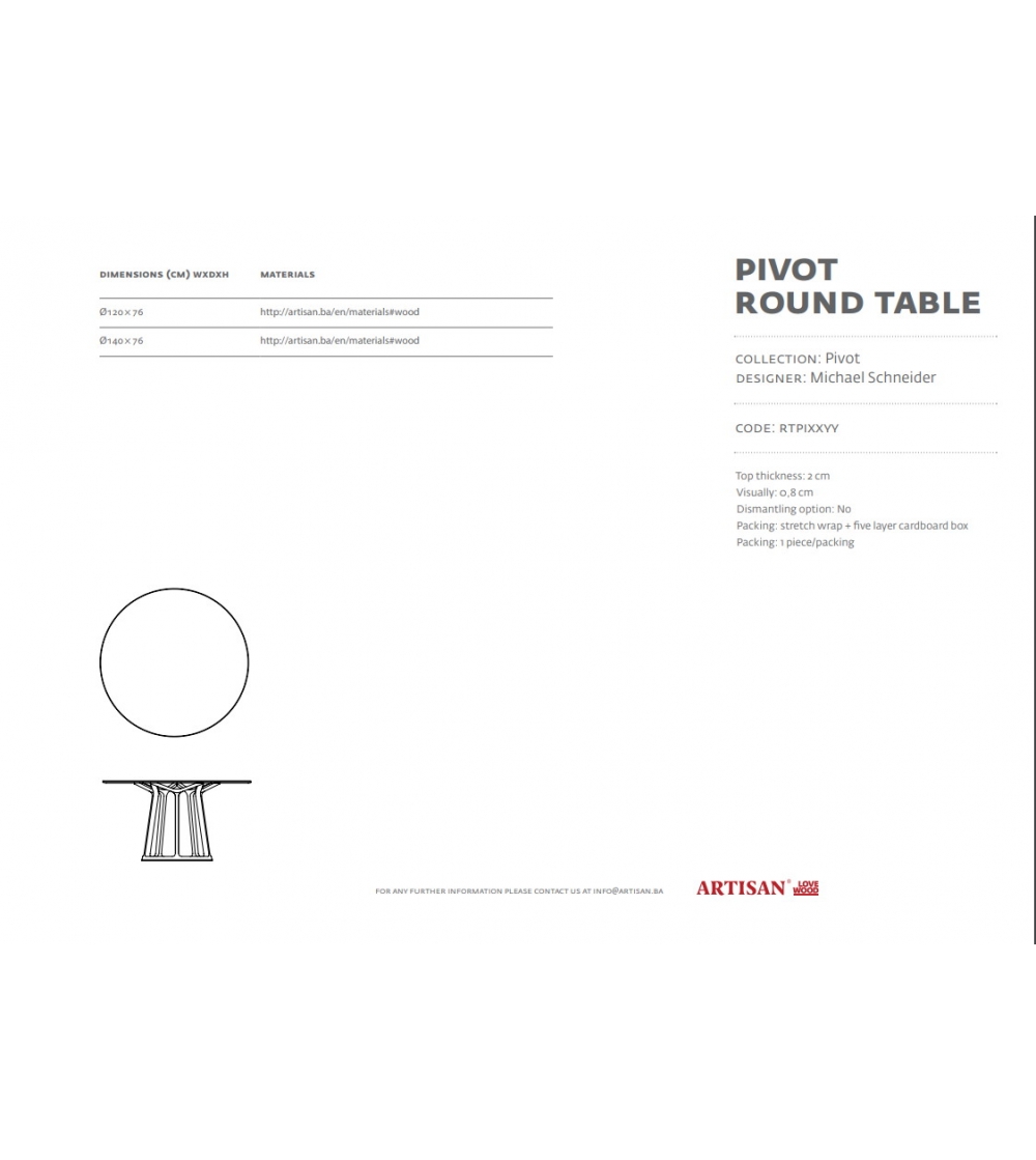 Pivot - Artisan Table