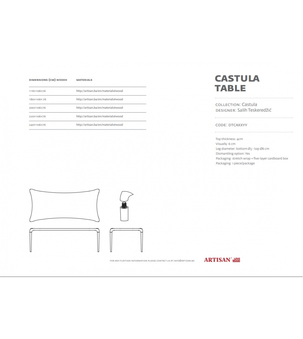 Castula - Artisan Table