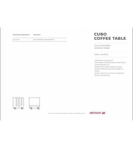 Artisan - Mesita Cubo
